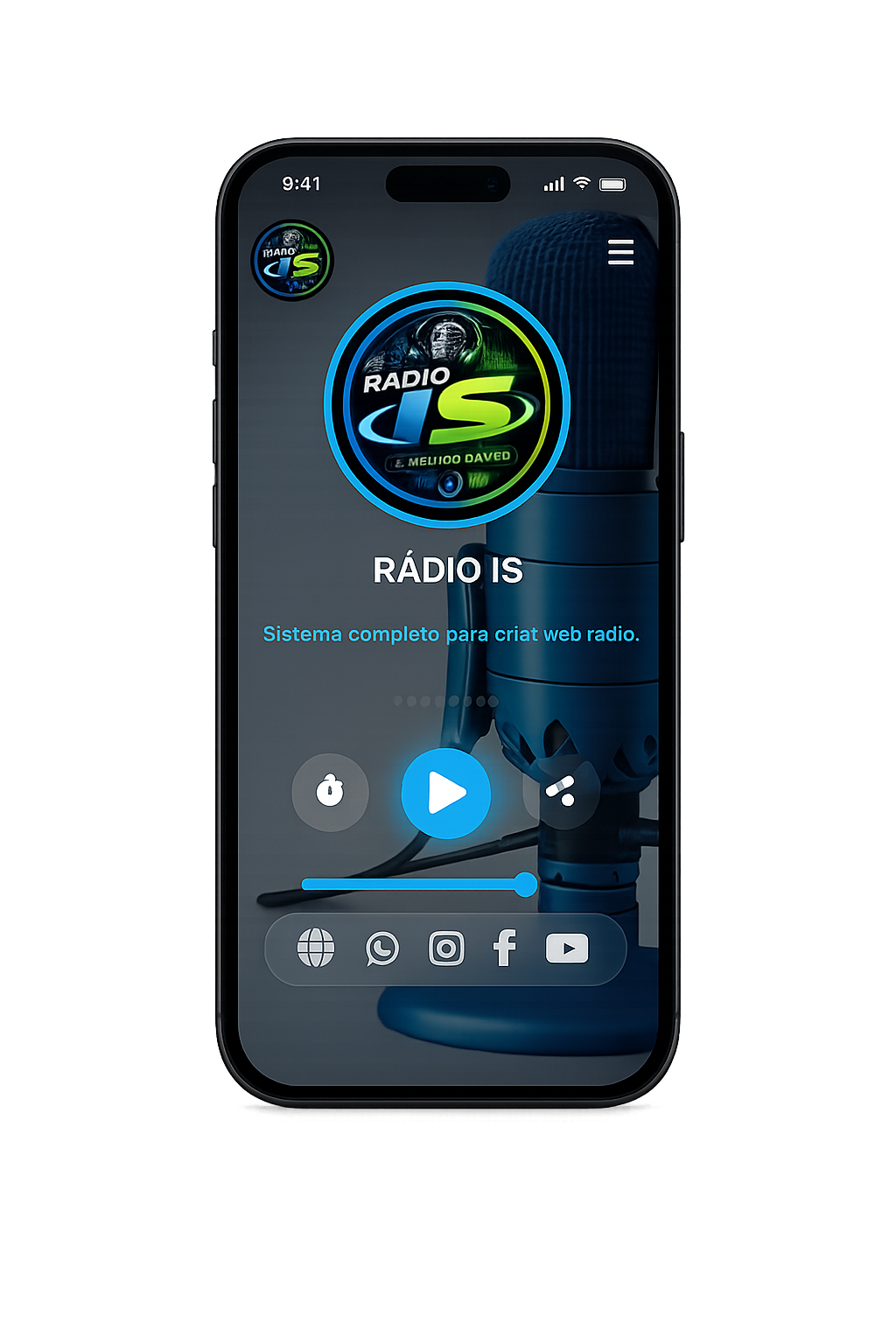 Aplicativo da rádio